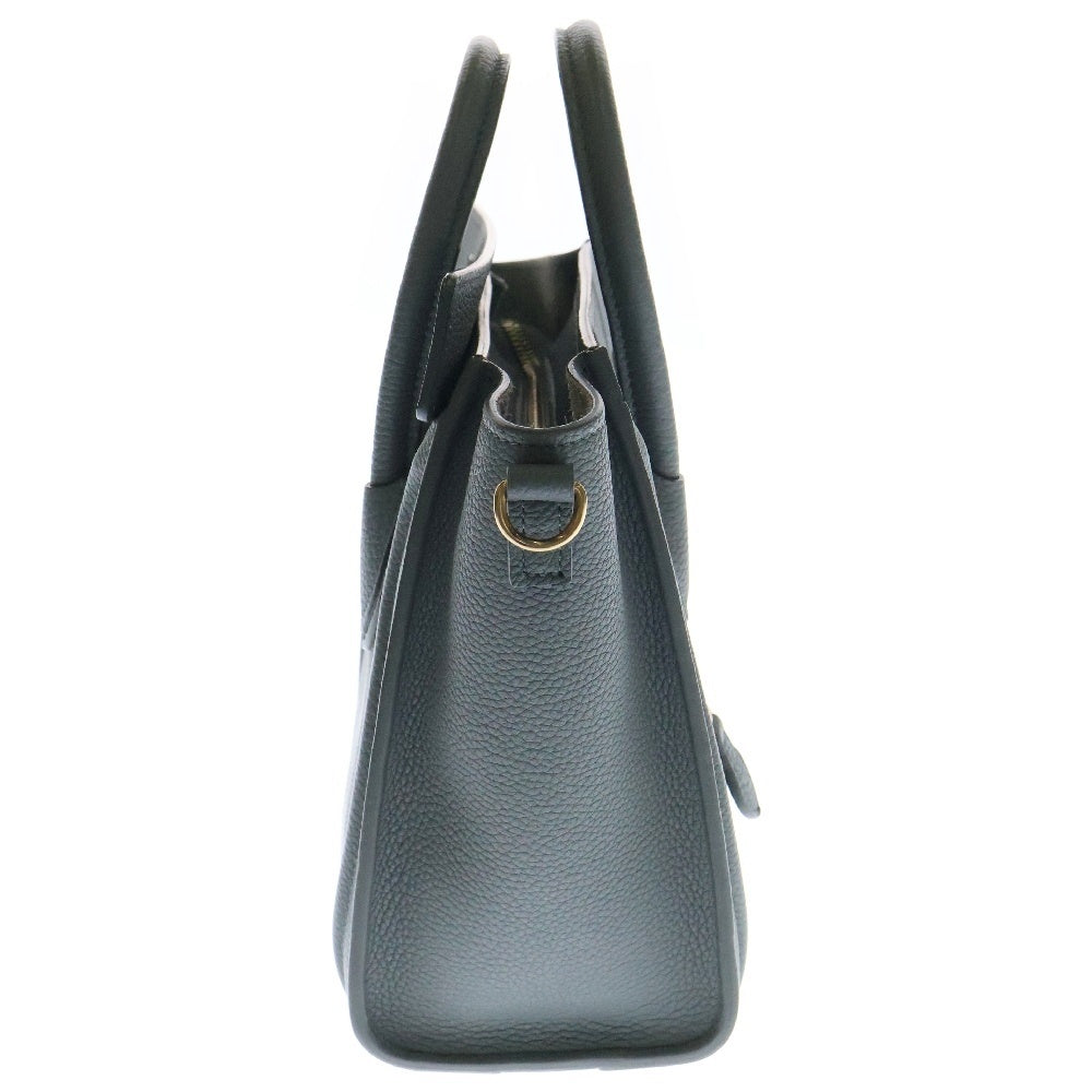 CELINE(セリーヌ) ラゲージ ナノショッパー ハンドバック グレー レザー