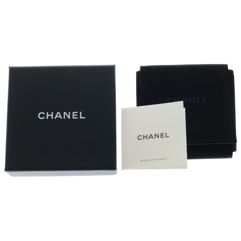 CHANEL(シャネル) ココマーク ラインストーン フープピアス B25S メタル シルバー アクセサリー