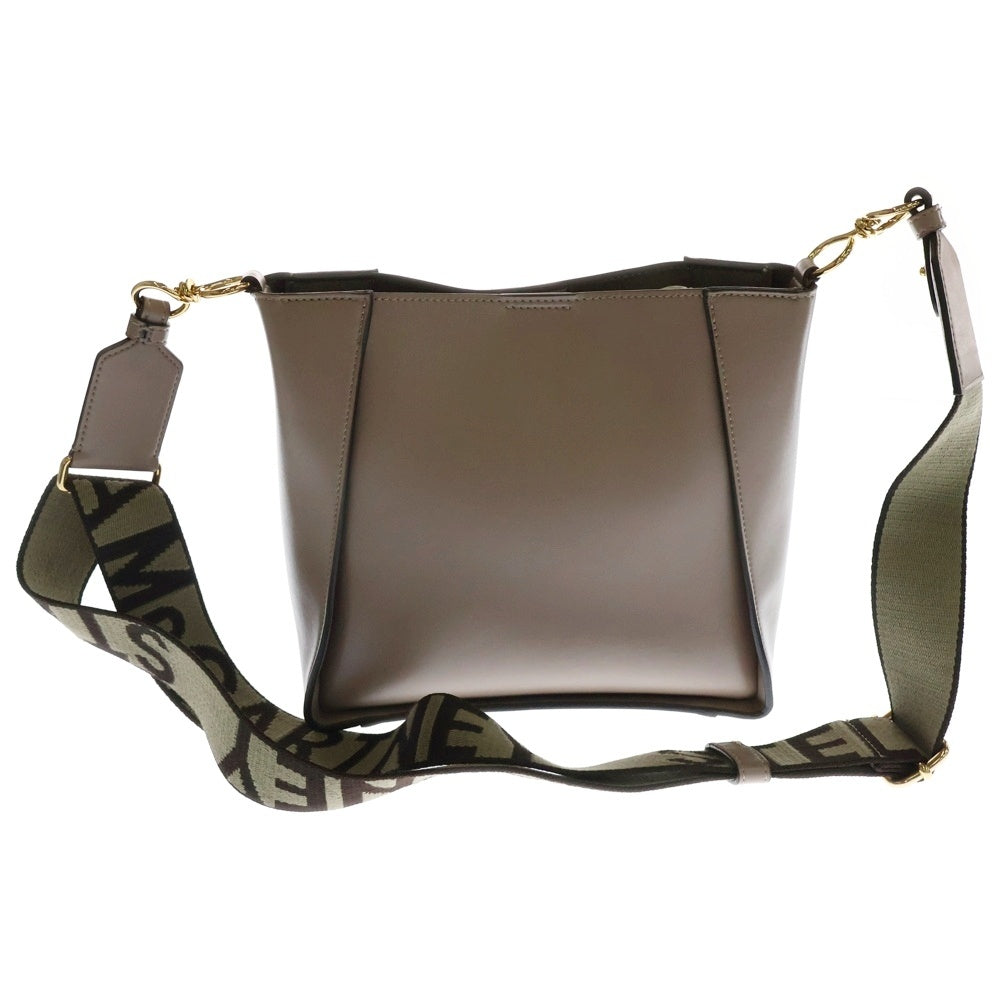 STELLA McCARTNEY(ステラマッカートニー) ショルダーバッグ ブラウン フェイクレザー ピンクベージュ ゴールド金具 70073W8542