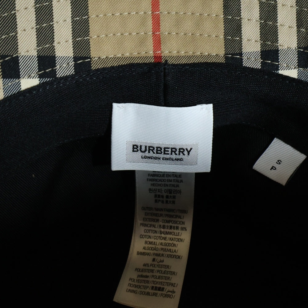 BURBERRY(バーバリー) バーバリー チェック バケットハット ベージュ コットン 8026927 帽子