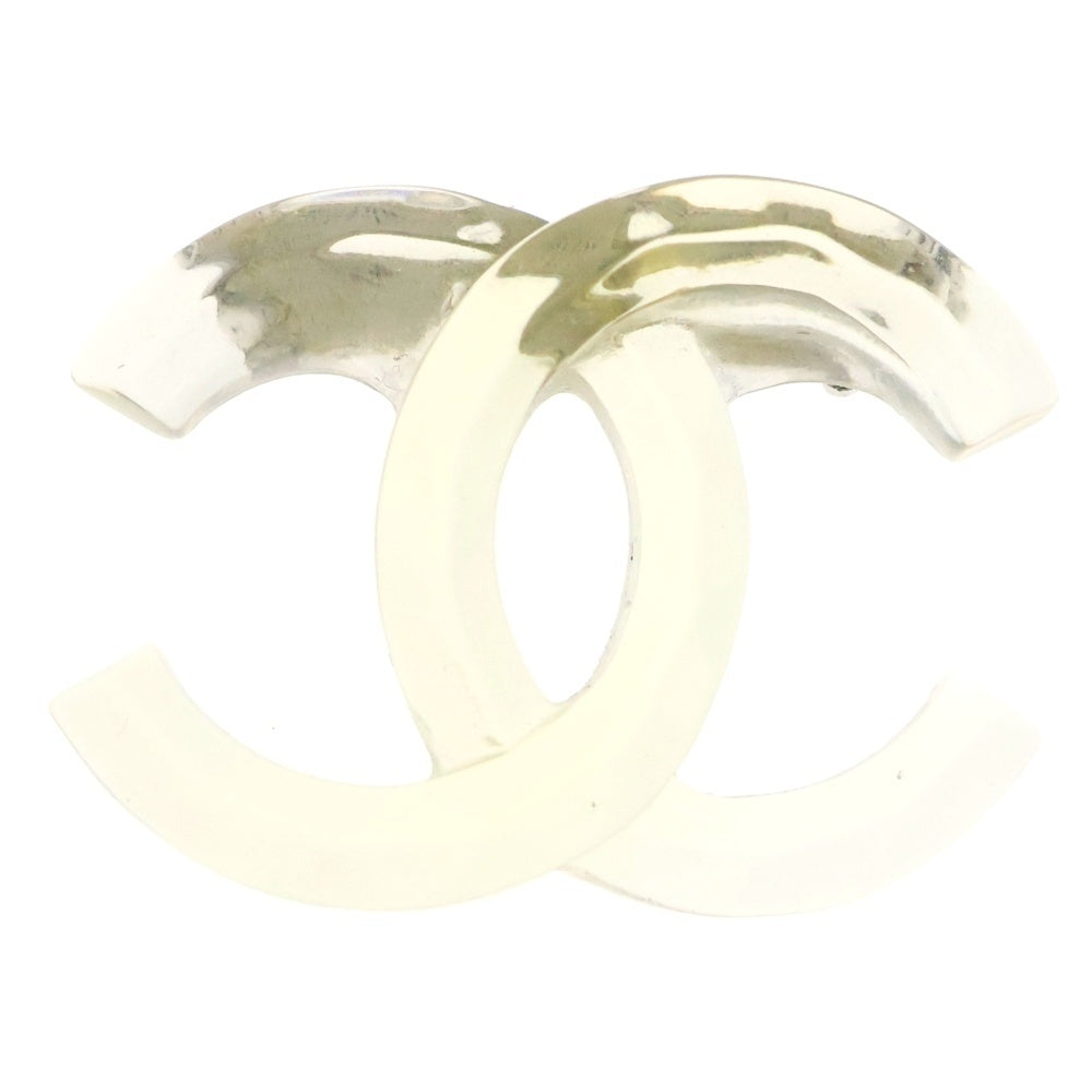 CHANEL(シャネル) ココマーク ロゴ アクリル ブローチ クリア 02P
