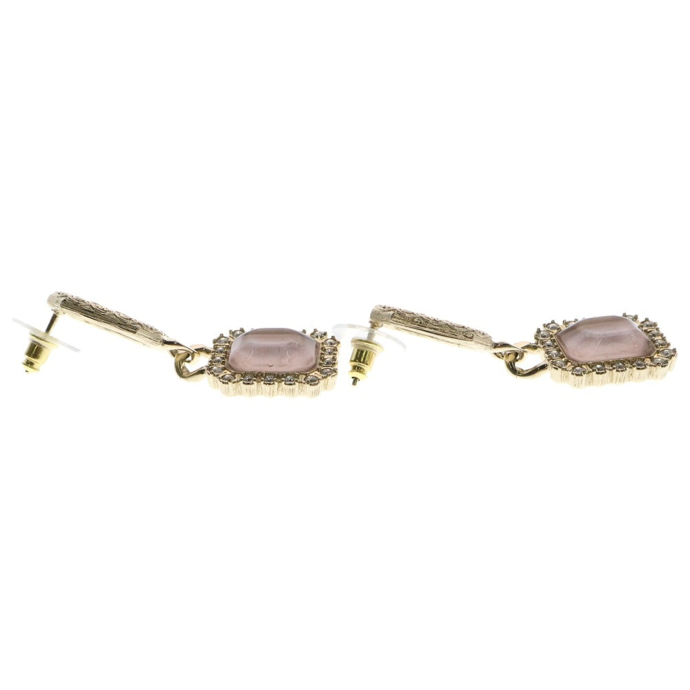 CHANEL(シャネル) B23K ココマーク ラインストーン ピアス イヤーアクセサリー ピンク×ゴールド