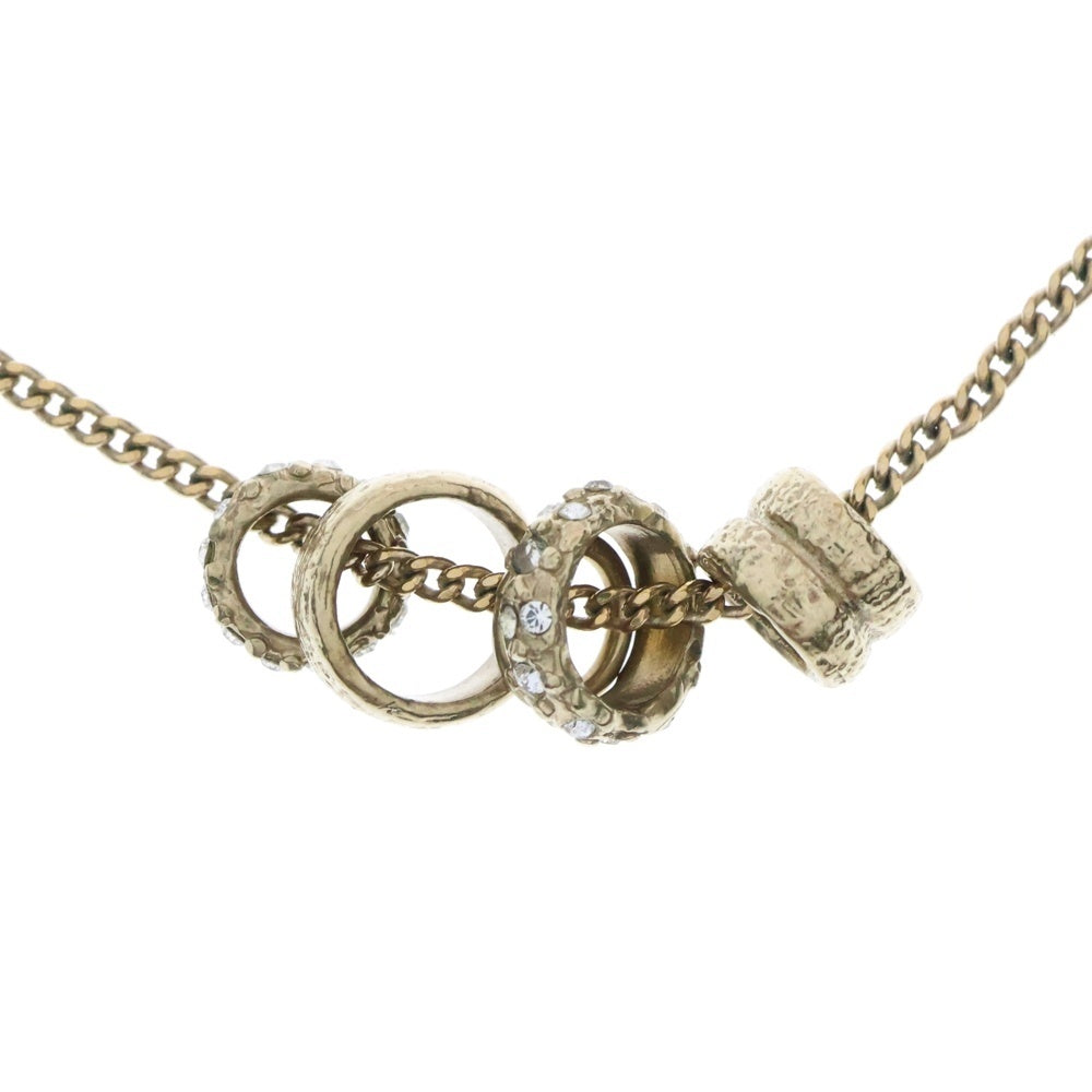 CHANEL(シャネル) ココマーク ラインストーン ネックレス ペンダント ゴールド パール