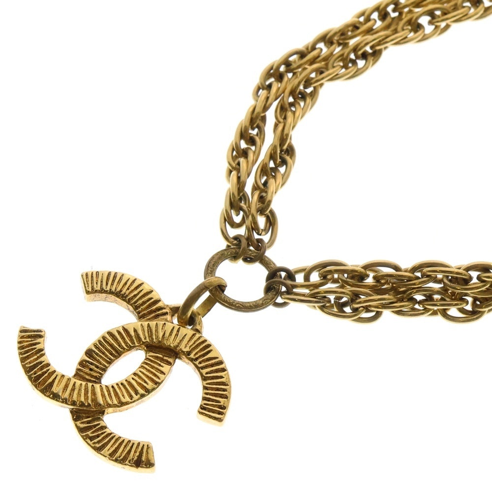 CHANEL(シャネル) ココマーク 2連チェーン ネックレス ゴールド