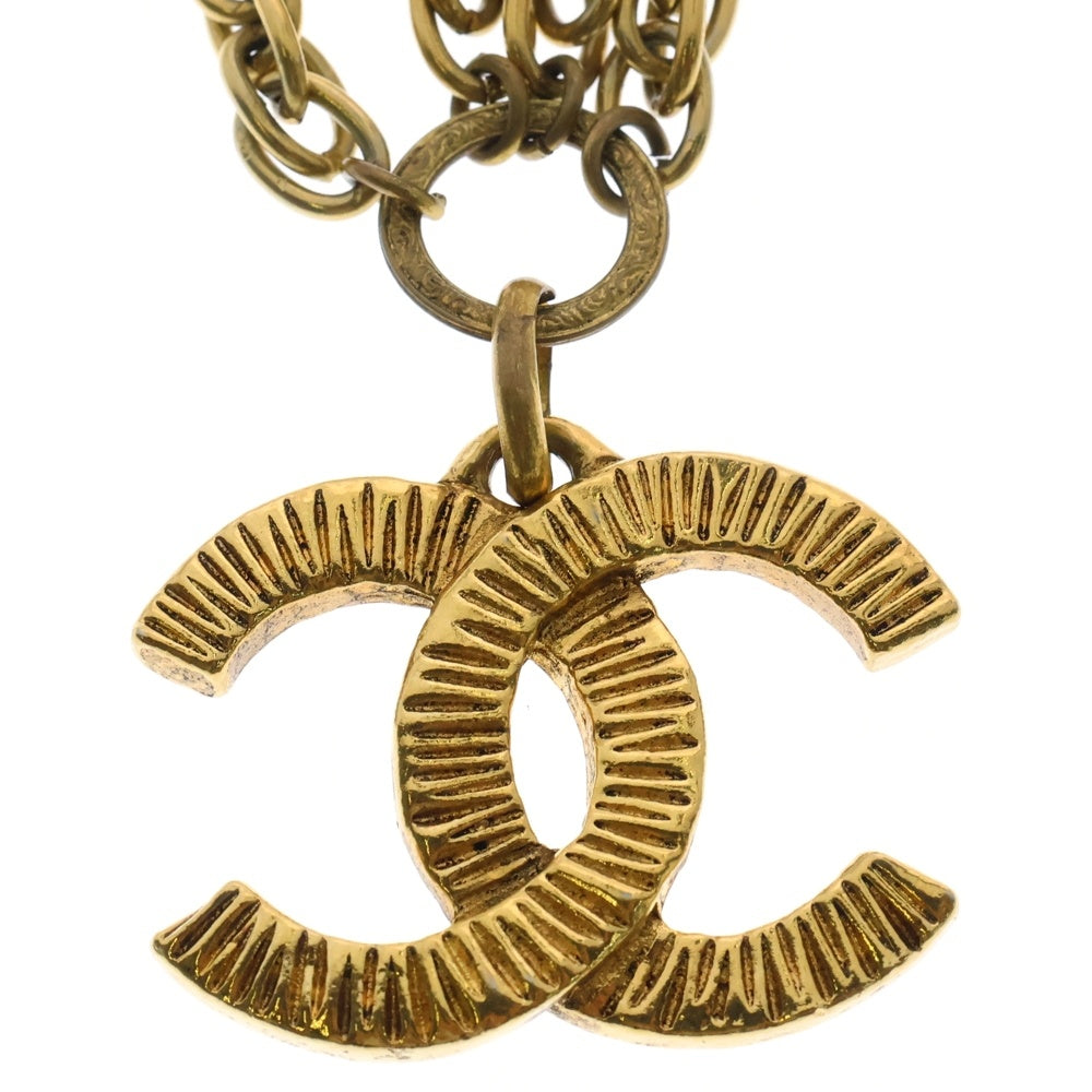 CHANEL(シャネル) ココマーク 2連チェーン ネックレス ゴールド