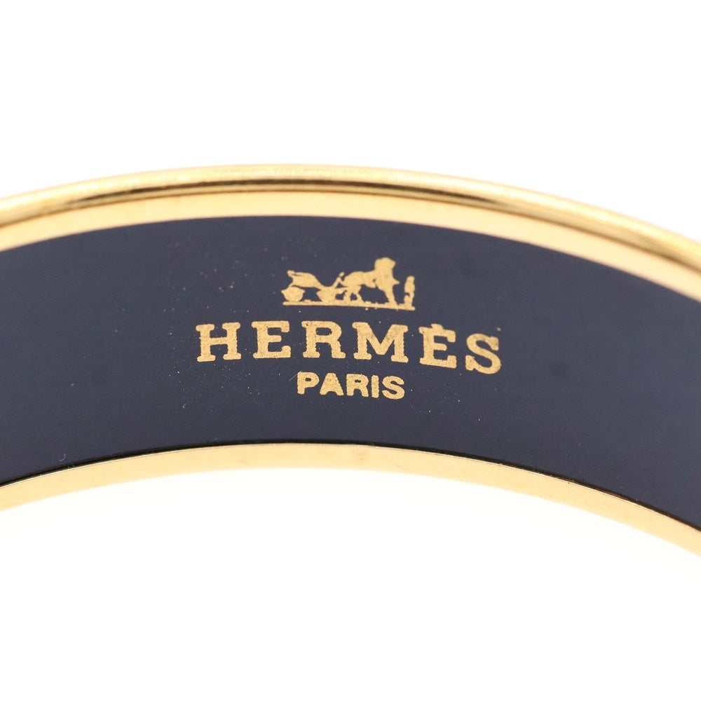 HERMES(エルメス) エマイユ GM バングル レッド ゴールド金具 アクセサリー