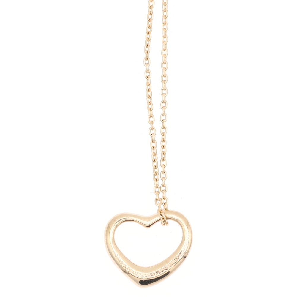 TIFFANY & Co.(ティファニー) エルサペレッティ オープンハート ネックレス ペンダント ゴールド 750YG 3.5g