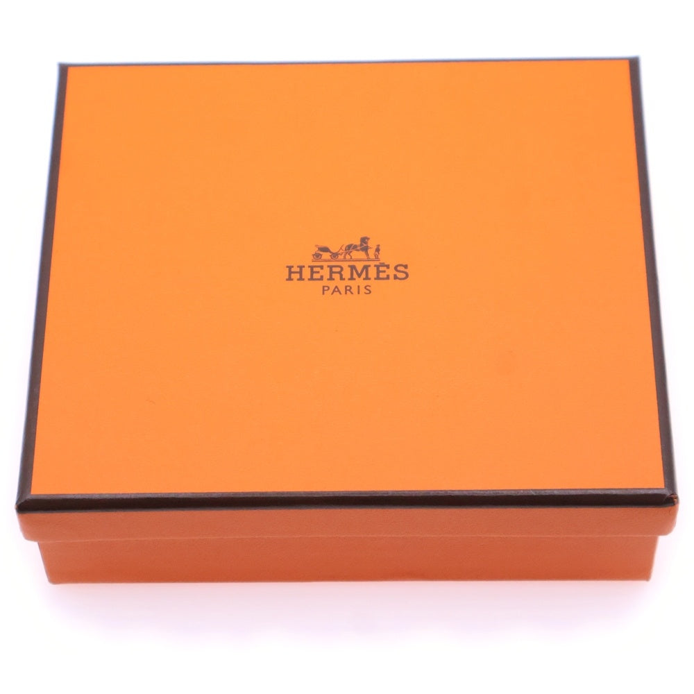 HERMES(エルメス) ベアンミニ クレ エプソン 三つ折り財布 コンパクトウォレット アイボリー ゴールド金具 W刻印