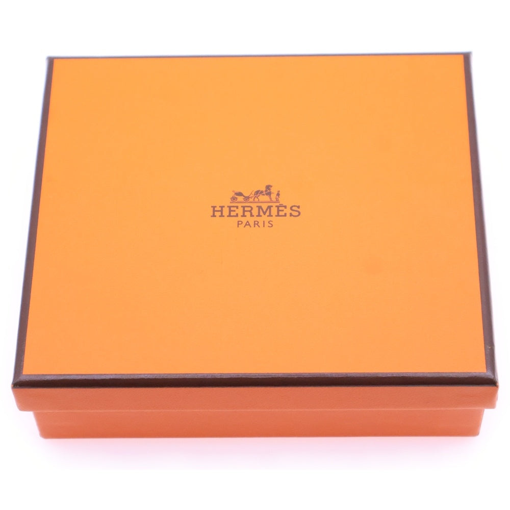 HERMES(エルメス) ベアンミニ ナタ シェーブル 三つ折り財布 コンパクトウォレット カードケース ホワイト シルバー金具 K刻印