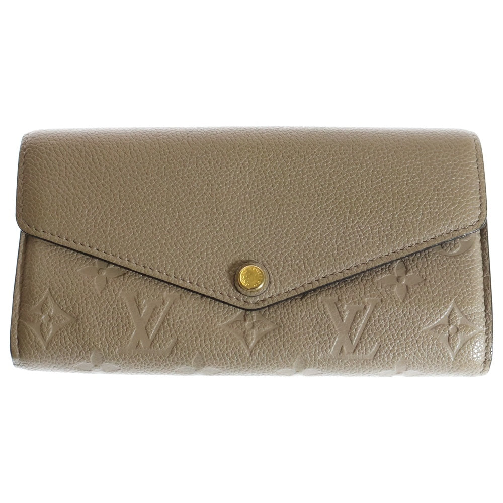 LOUIS VUITTON(ルイヴィトン) モノグラムアンプラント ポルトフォイユサラ ロングウォレット 長財布 ベージュ ゴールド金具 M68708