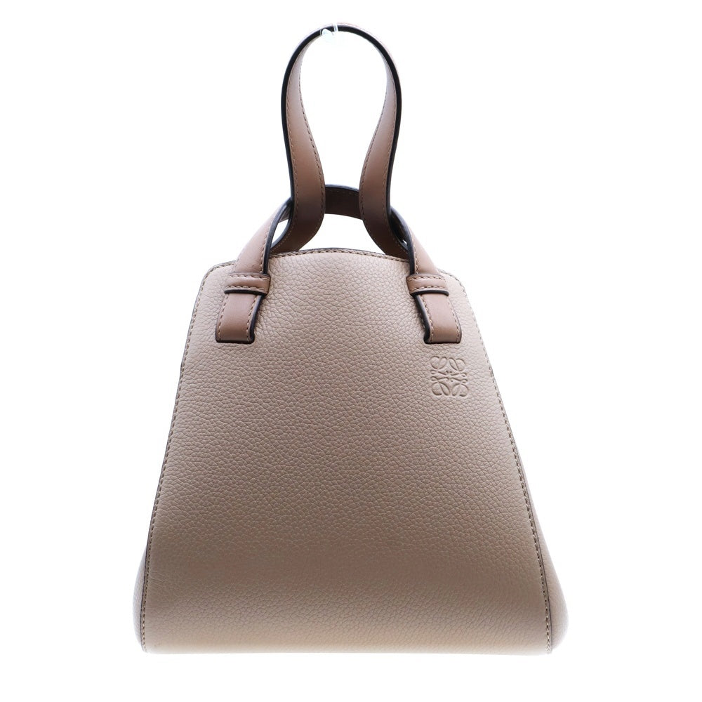 LOEWE(ロエベ) ハンモック ナゲット 2WAYバッグ ショルダーバッグ ハンドバッグ ゴールド金具 ベージュ ソフトグレインカーフ