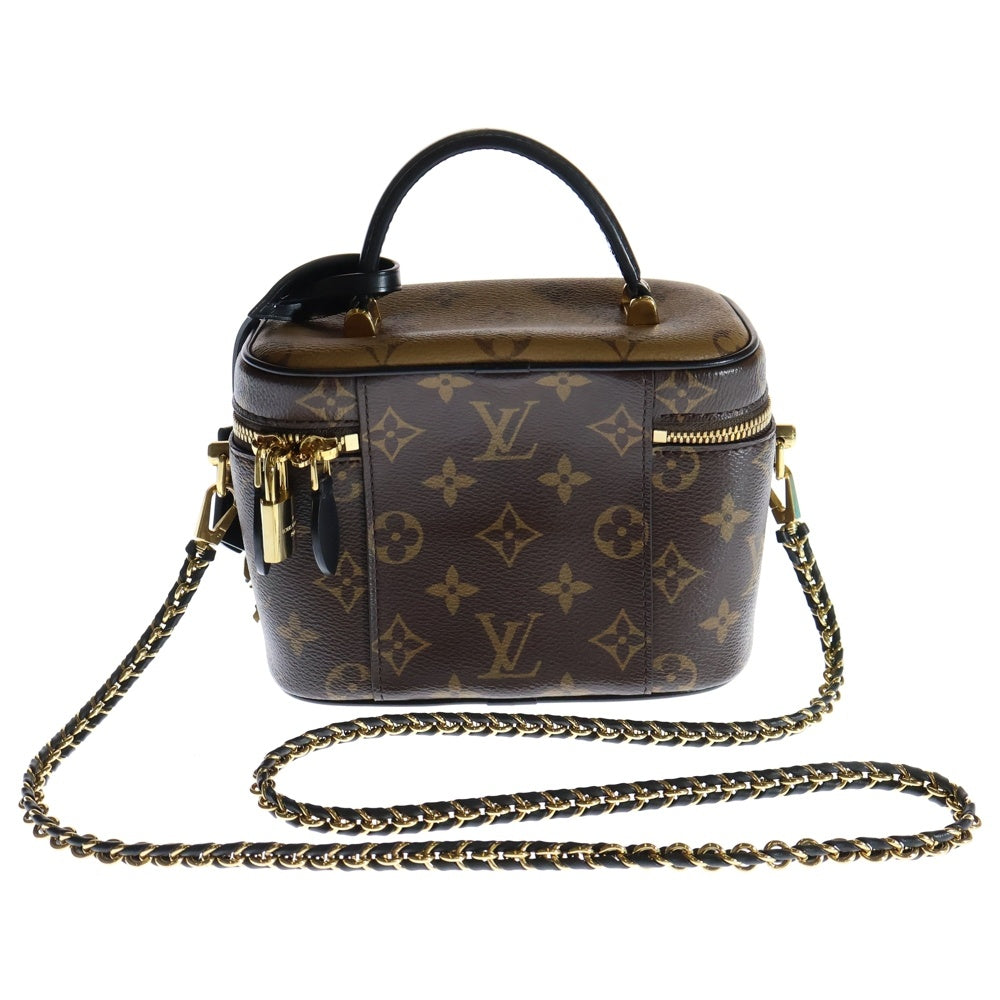 LOUIS VUITTON(ルイヴィトン) モノグラム リバース ヴァニティ 2wayバッグ ブラウン PVCレザー ショルダーバッグ RFID M45165