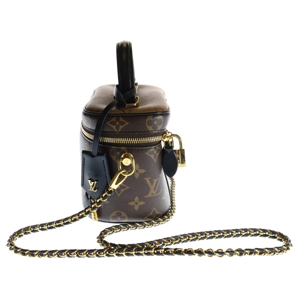 LOUIS VUITTON(ルイヴィトン) モノグラム リバース ヴァニティ 2wayバッグ ブラウン PVCレザー ショルダーバッグ RFID M45165