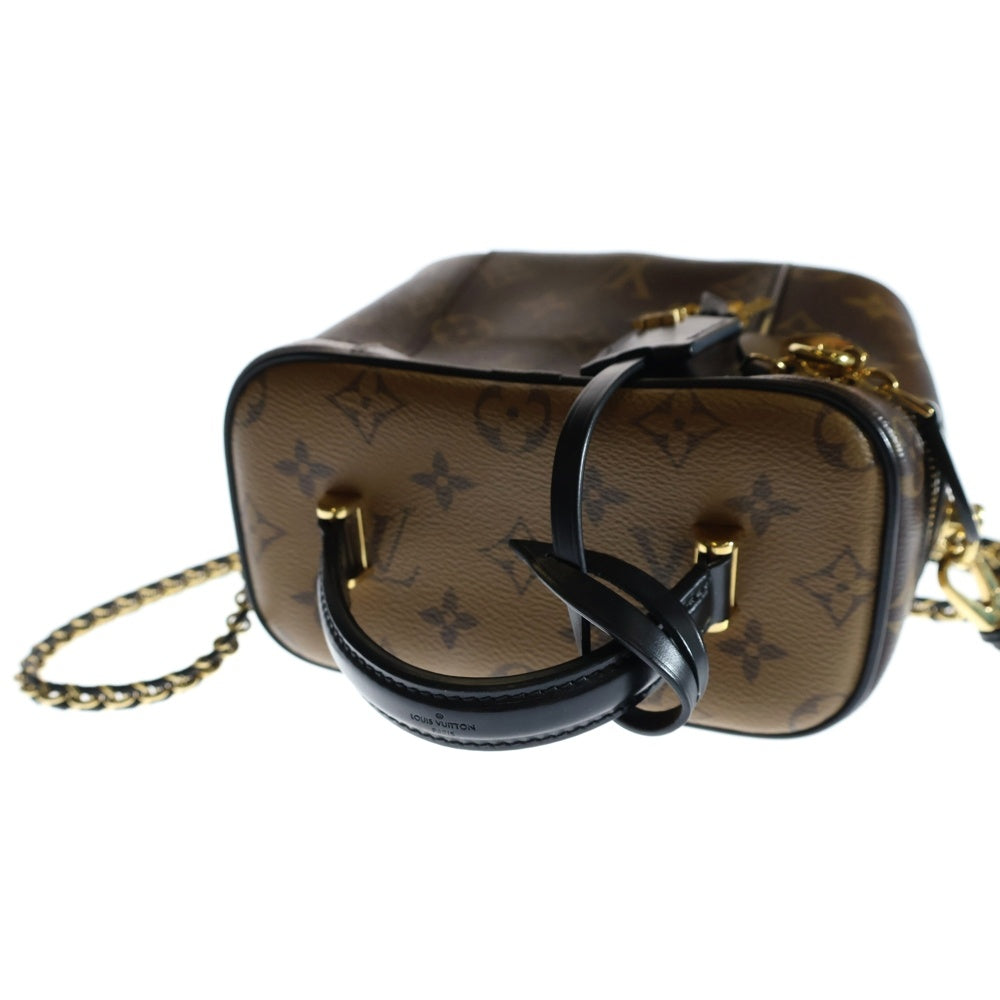 LOUIS VUITTON(ルイヴィトン) モノグラム リバース ヴァニティ 2wayバッグ ブラウン PVCレザー ショルダーバッグ RFID M45165