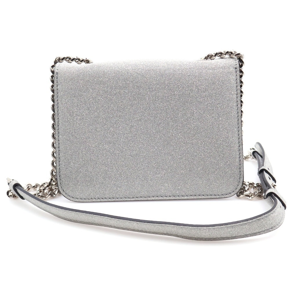 FERRAGAMO(フェラガモ) ヴァラ チェーンショルダーバック ミニバッグ シルバー レザー