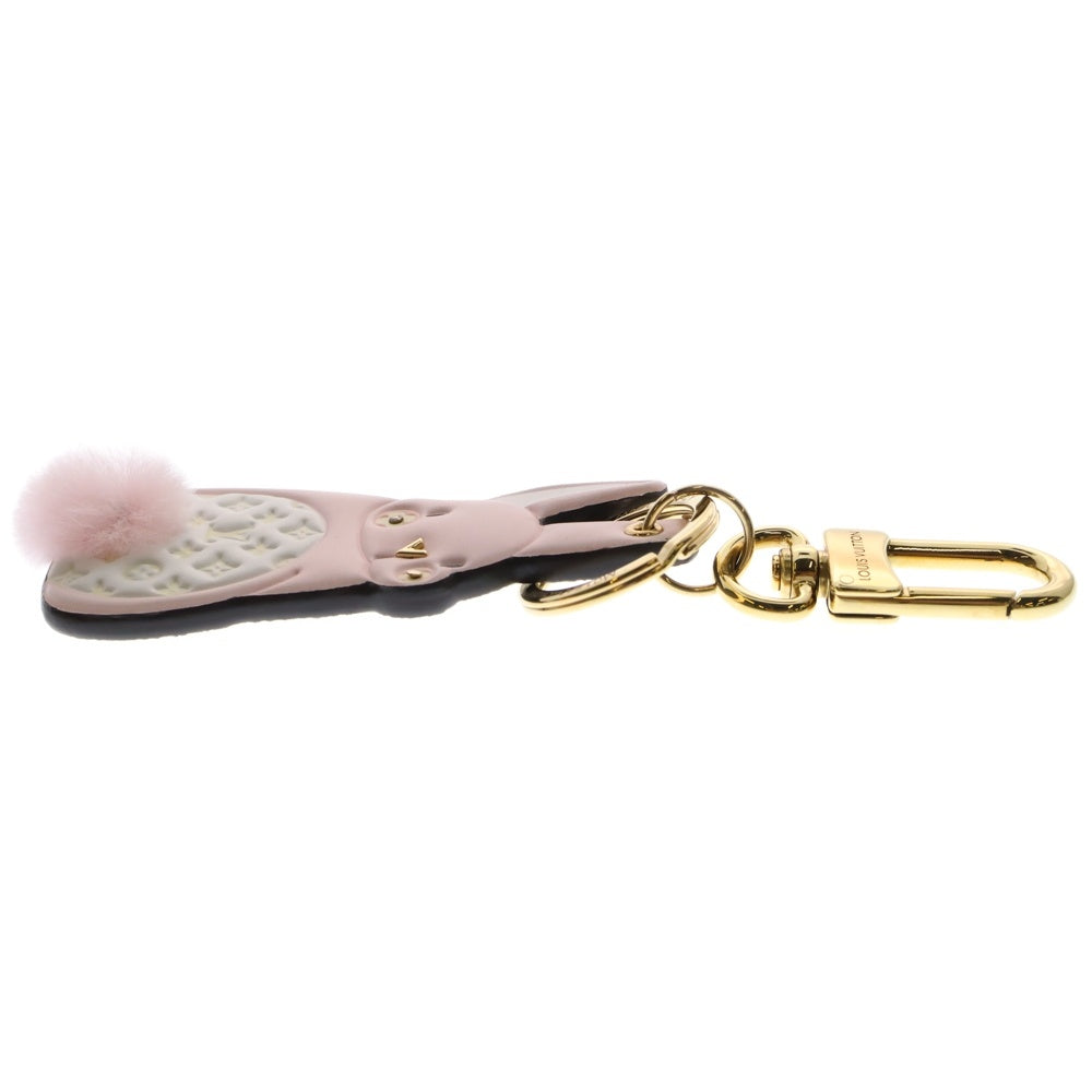 LOUIS VUITTON(ルイヴィトン) モノグラム LV バニー バッグチャーム キーリング ゴールド金具