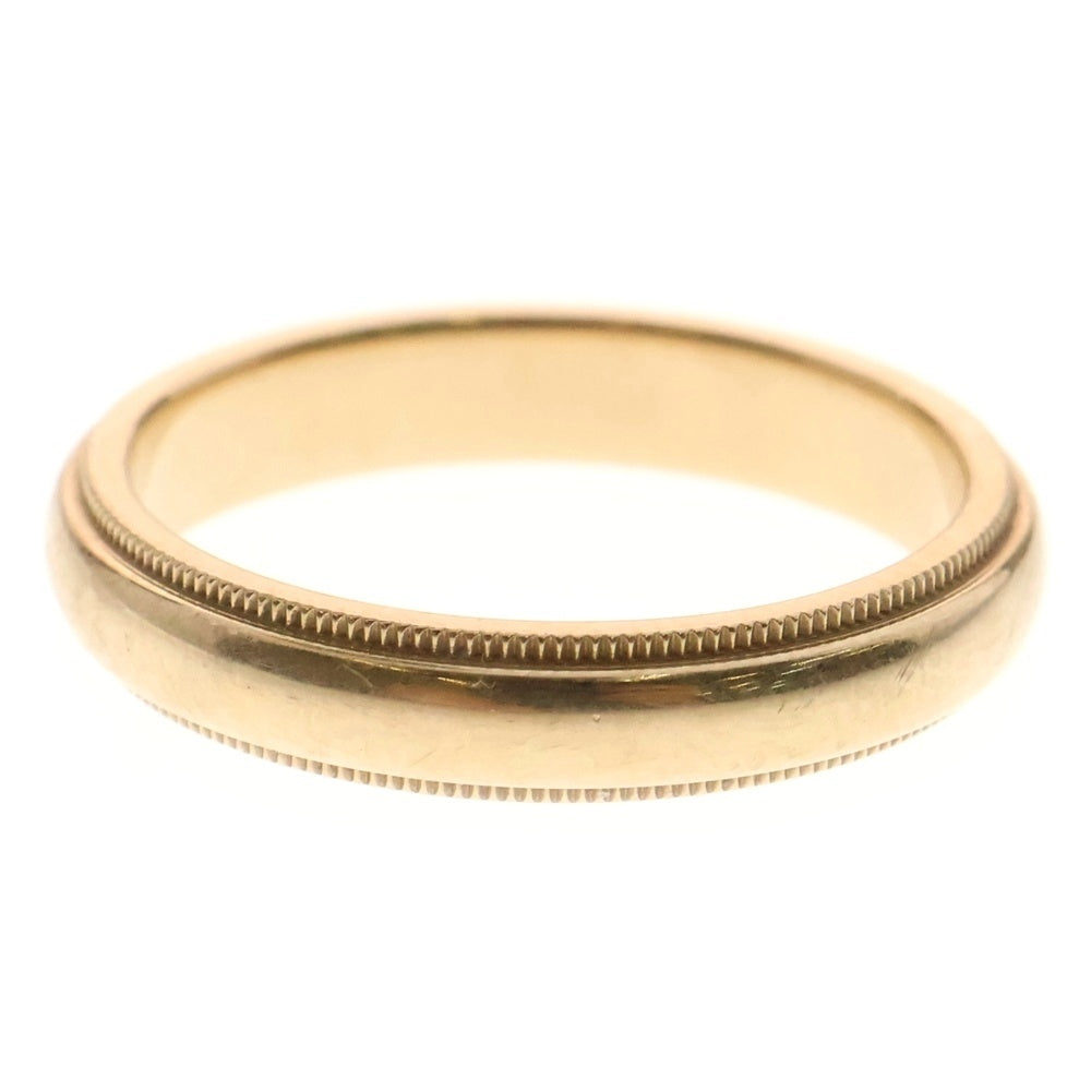 TIFFANY&Co(ティファニー) ミルグレインバンドリング K18YG イエローゴールド #21 指輪 ジュエリー アクセサリー