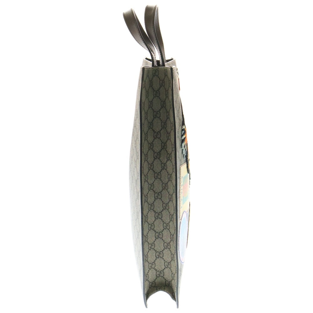 GUCCI(グッチ) クーリエ GGスプリーム トートバッグ エンブロイダリー アップリケ タイガー 474084 000926 袋