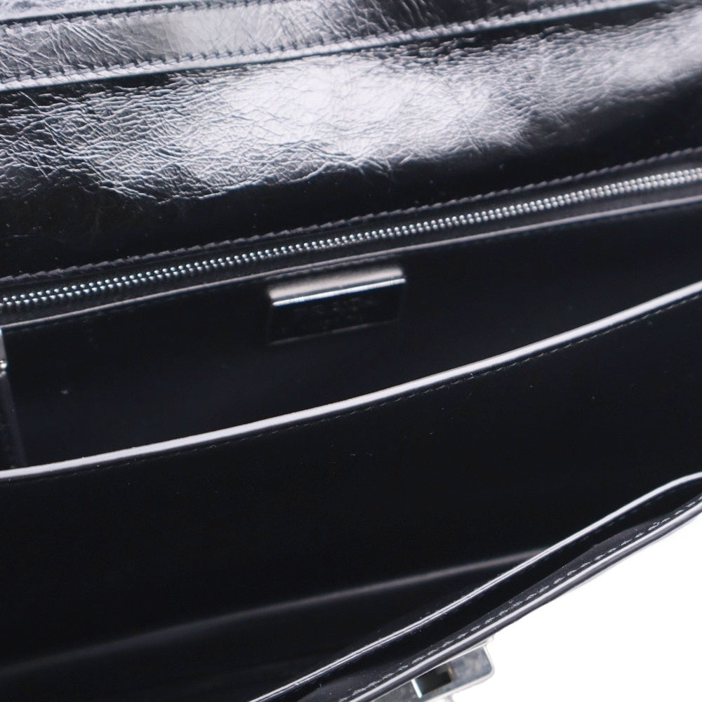 PRADA(プラダ) Medium Leather Handbag ミディアム ハンドバッグ ブラック レザー ワンショルダーバッグ 1BN026