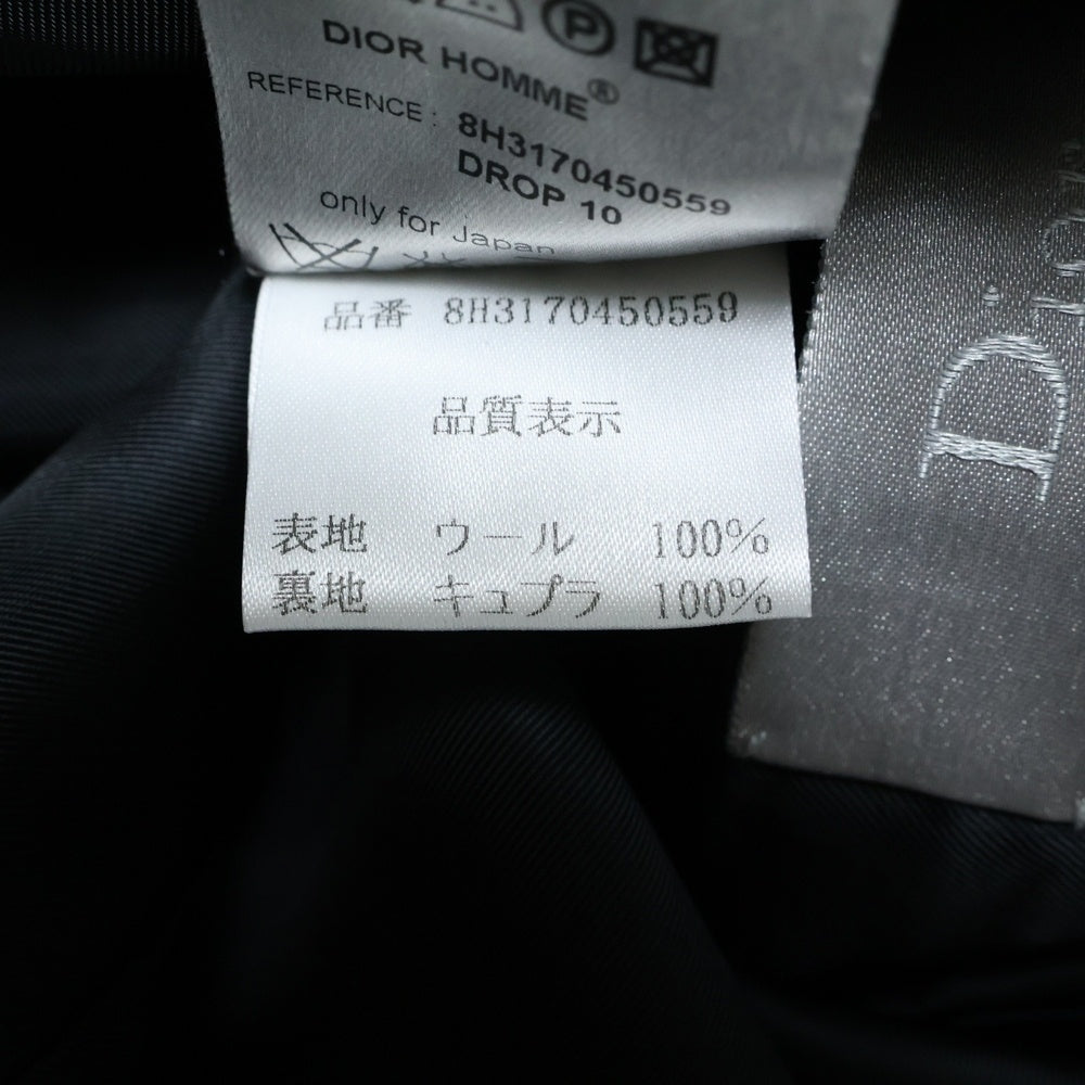 DIOR(ディオール) HOMME 08AW ウール 2B シングル テーラードジャケット ブラック 8H3170450559
