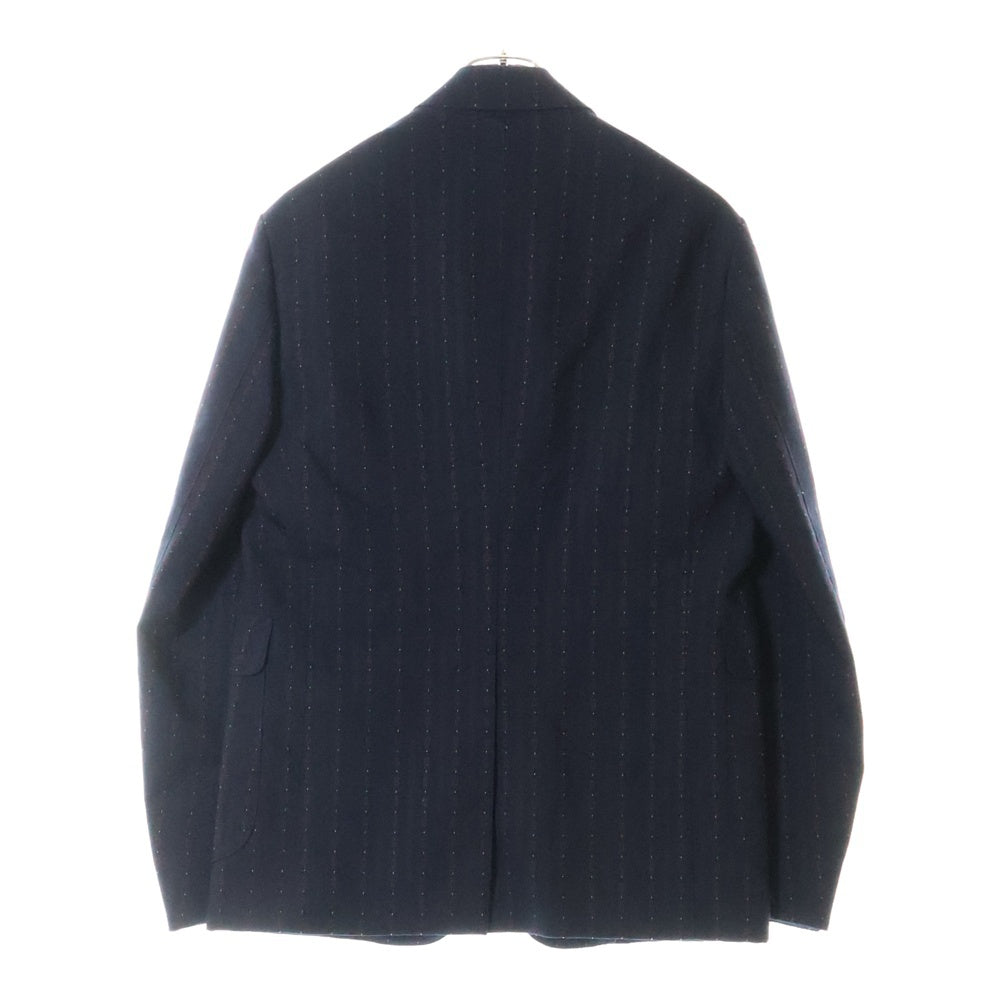 GUCCI(グッチ) Gストライプ柄 ゴールドボタン ウール 2B シングル テーラードジャケット ブレザー ネイビー 590579 ZAC6Y
