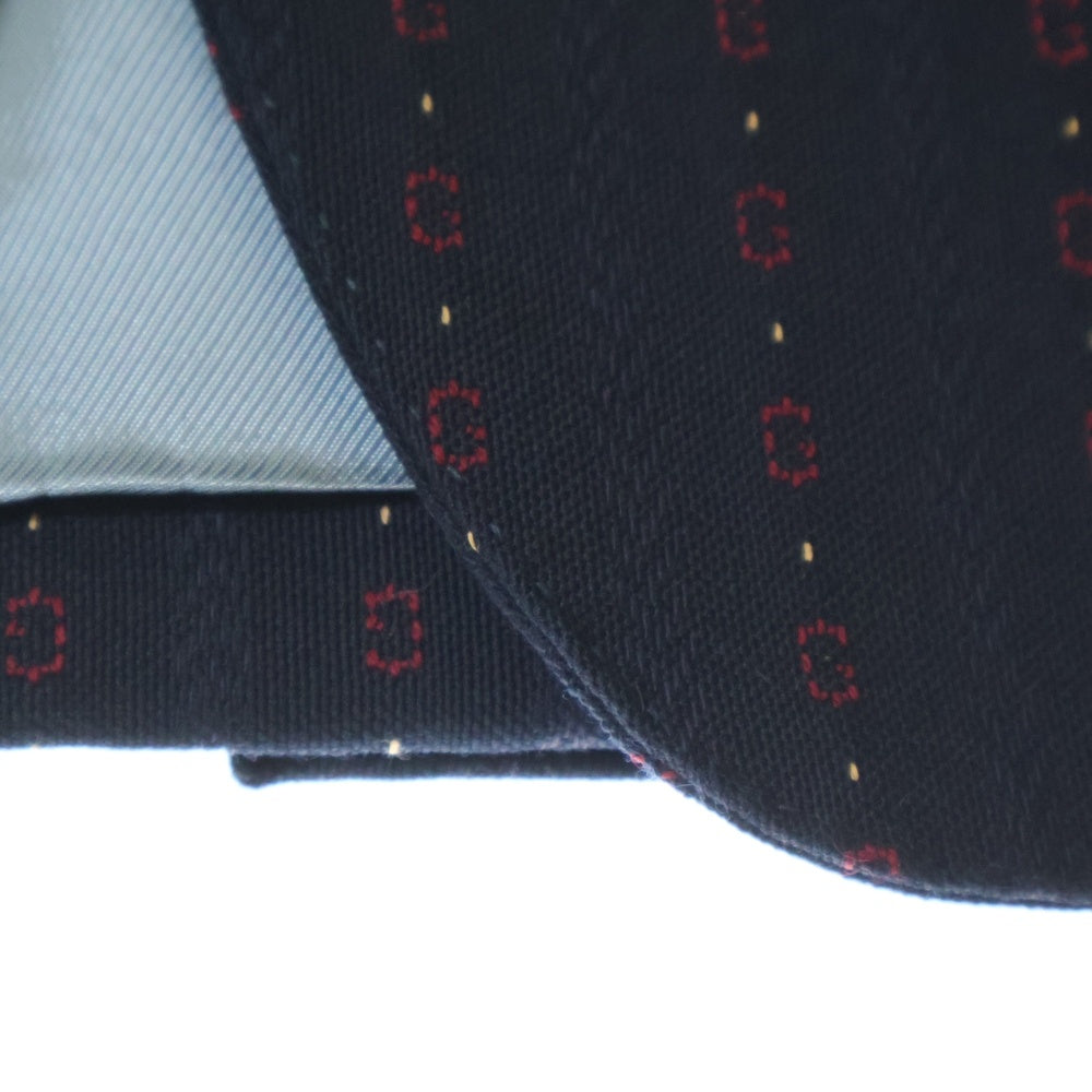 GUCCI(グッチ) Gストライプ柄 ゴールドボタン ウール 2B シングル テーラードジャケット ブレザー ネイビー 590579 ZAC6Y