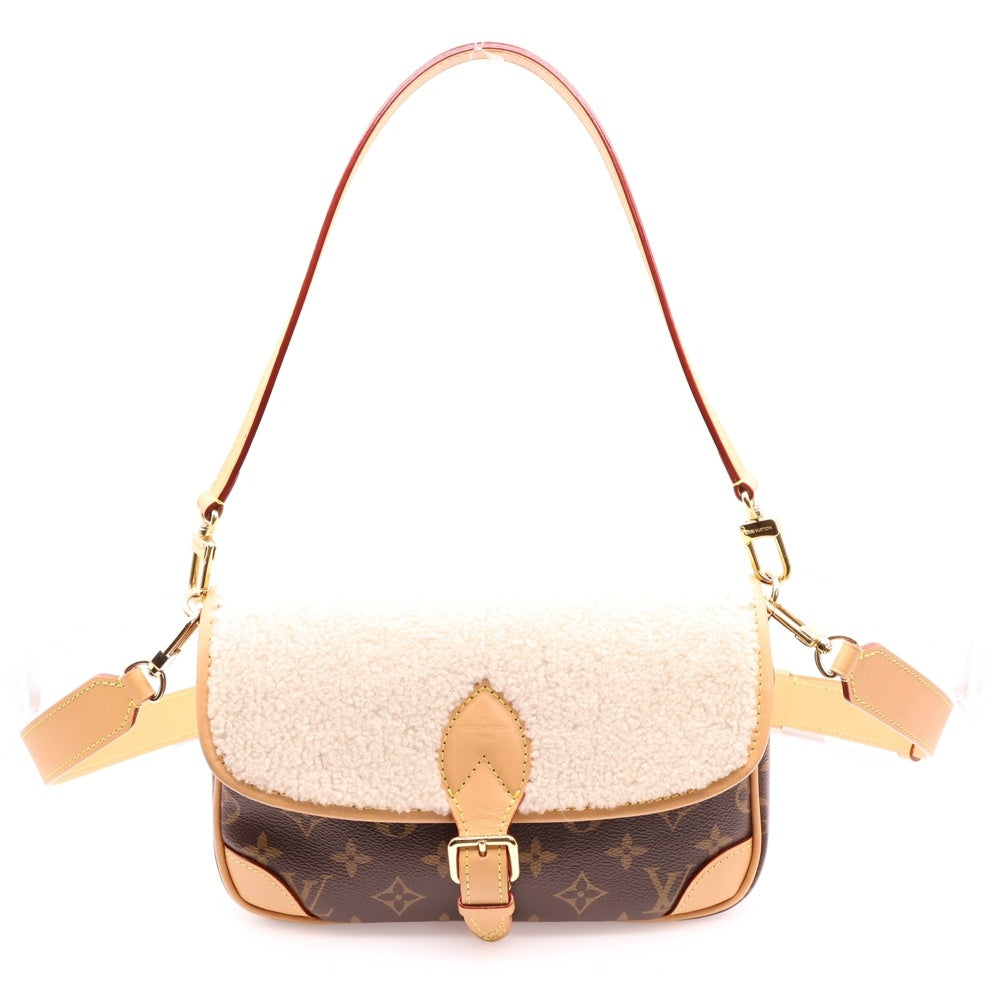 LOUIS VUITTON(ルイヴィトン) モノグラム ディアヌNM PM M46317 ブラウン/アイボリー ボア PVC ショルダーバッグ