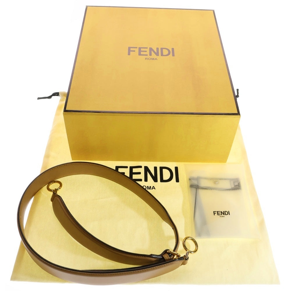 FENDI(フェンディ) ピーカブー ミニ 2WAY レザーハンドバッグ ショルダーバッグ キャメル 8BN244