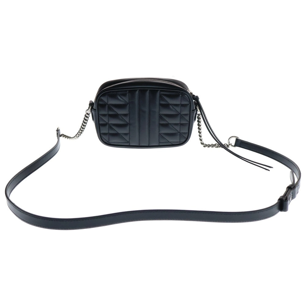 GUCCI(グッチ) GGマーモント チェーン ショルダーバッグ ブラック レザー 634936