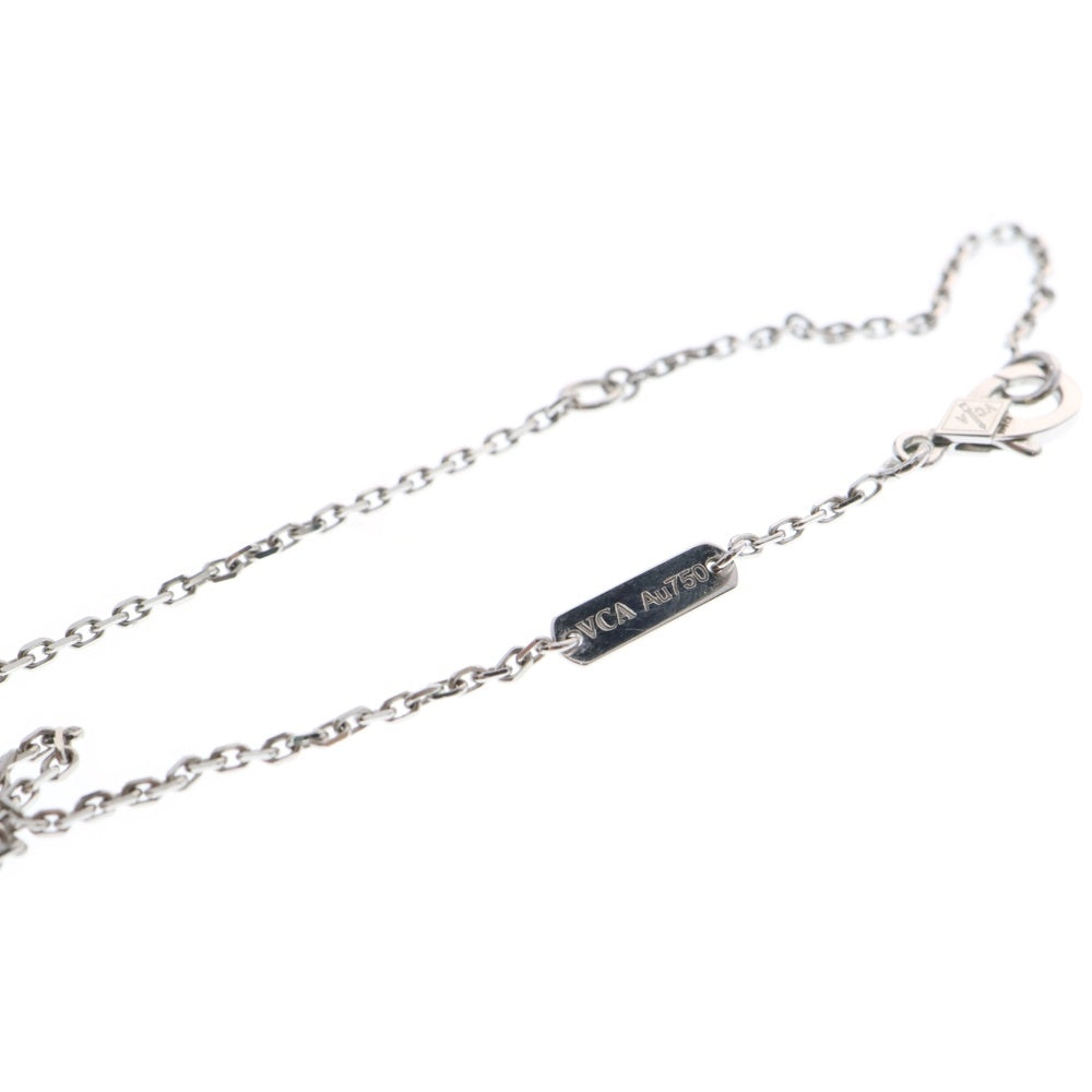 Van Cleef & Arpels(ヴァンクリーフアンドアーペル) カルセドニー ヴィンテージアルハンブラ ネックレス 750WG ホワイトゴールド VCARD34900 ジュエリー アクセサリー