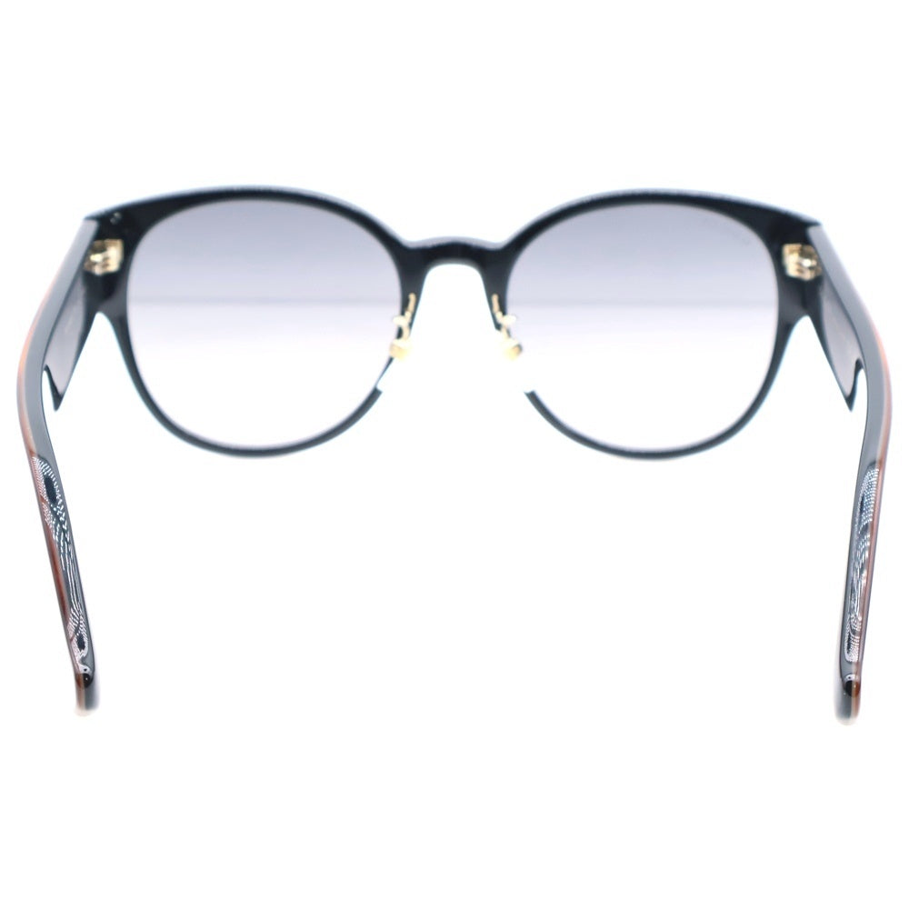 GUCCI(グッチ) インターロッキングG ジオメトリックフレーム カラーレンズ サングラス メガネ 眼鏡 アイウェア ブラック/ブラウン GG1304SK
