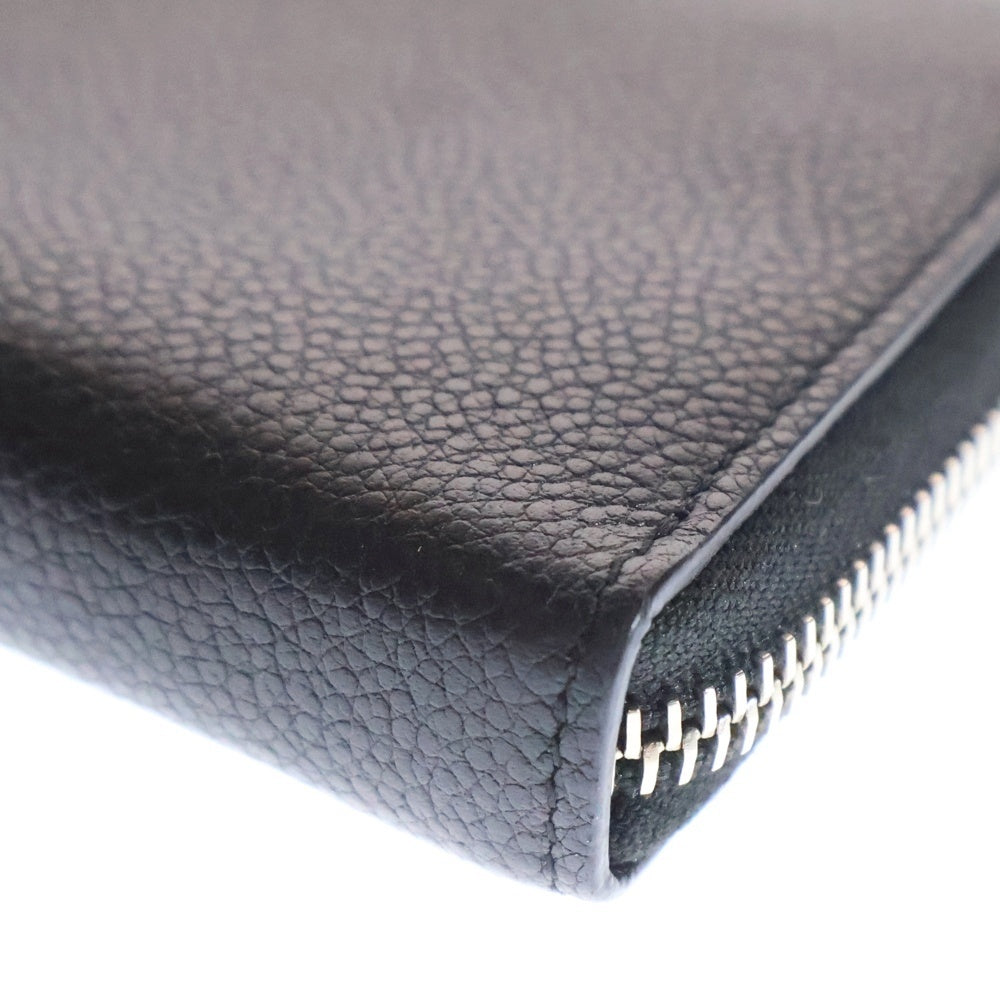 SAINT LAURENT PARIS(サンローランパリ) ラウンドジップ 長財布 カーフスキン ブラック ウォレット 14680