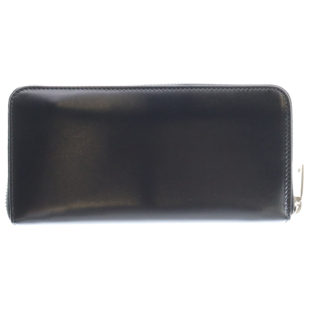 SAINT LAURENT PARIS(サンローランパリ) ラウンドファスナー カサンドラ レザーロングウォレット 長財布 ブラック 617415