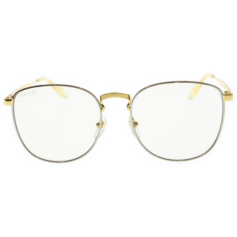GUCCI(グッチ) サングラス ベージュ メガネ アイウェア イエロー ゴールド金具 GG1367S