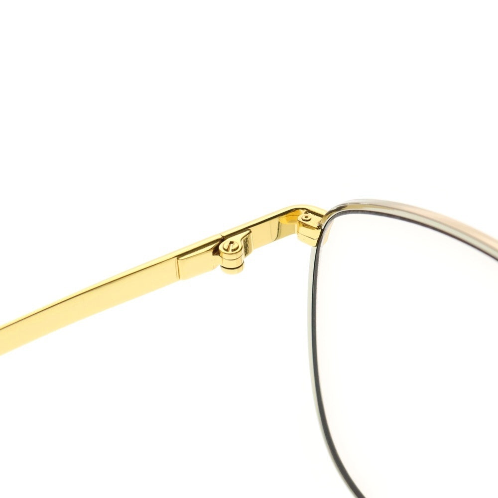 GUCCI(グッチ) サングラス ベージュ メガネ アイウェア イエロー ゴールド金具 GG1367S