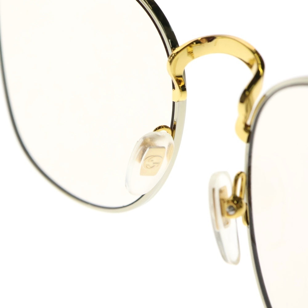 GUCCI(グッチ) サングラス ベージュ メガネ アイウェア イエロー ゴールド金具 GG1367S