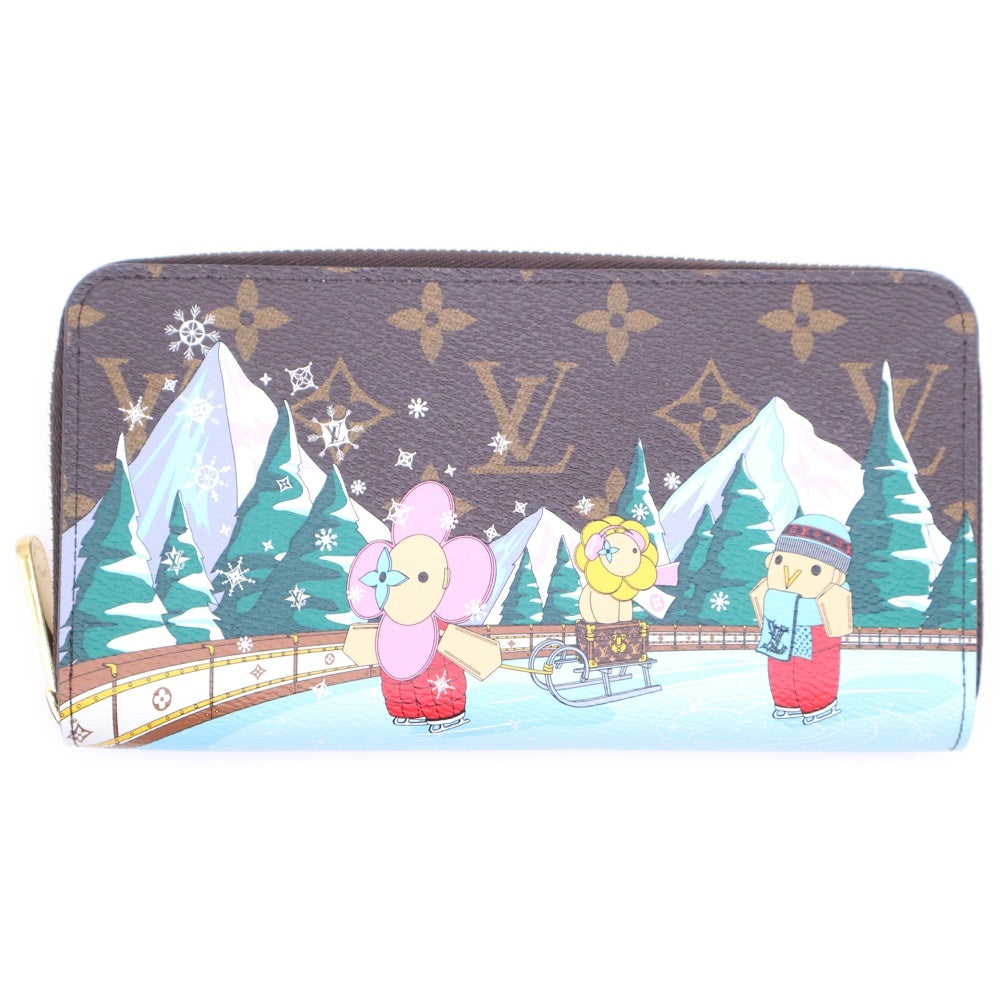 LOUIS VUITTON(ルイヴィトン) モノグラム ジッピーウォレット ホリデイコレクション ヴィヴィエンヌ 長財布 ブラウン PVCレザー RFID M82614