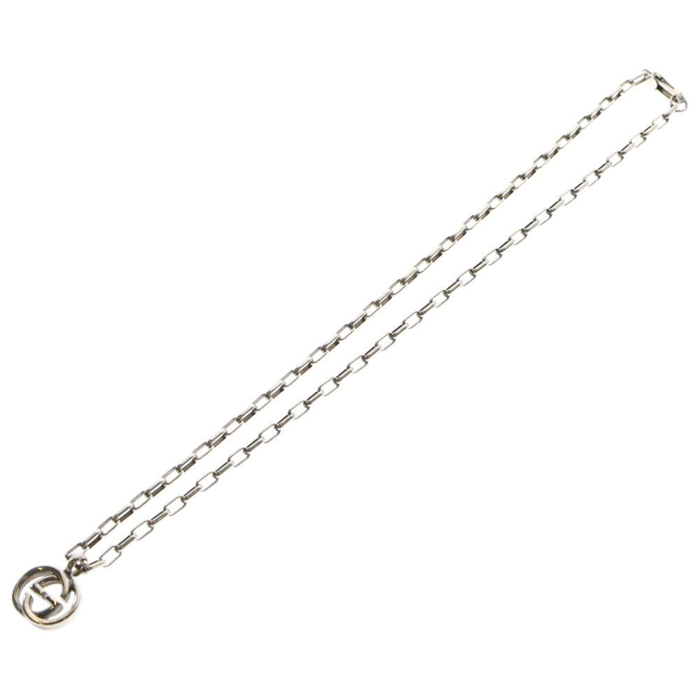 GUCCI(グッチ) インターロッキングG チェーンネックレス ペンダント シルバー