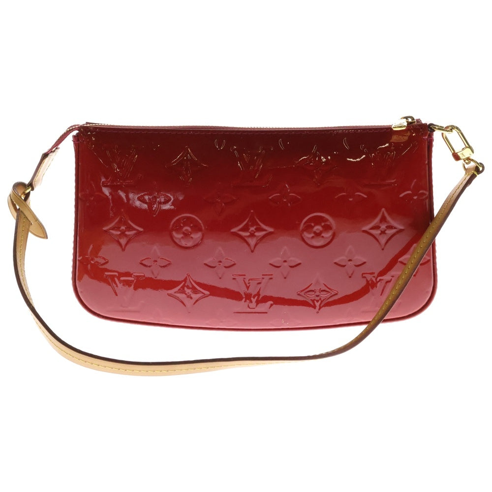 LOUIS VUITTON(ルイヴィトン) ヴェルニ アクセソワール ポシェット ミニバッグ ハンドバッグ ポーチ ケース レッド パテント レザー ゴールド金具 M91577