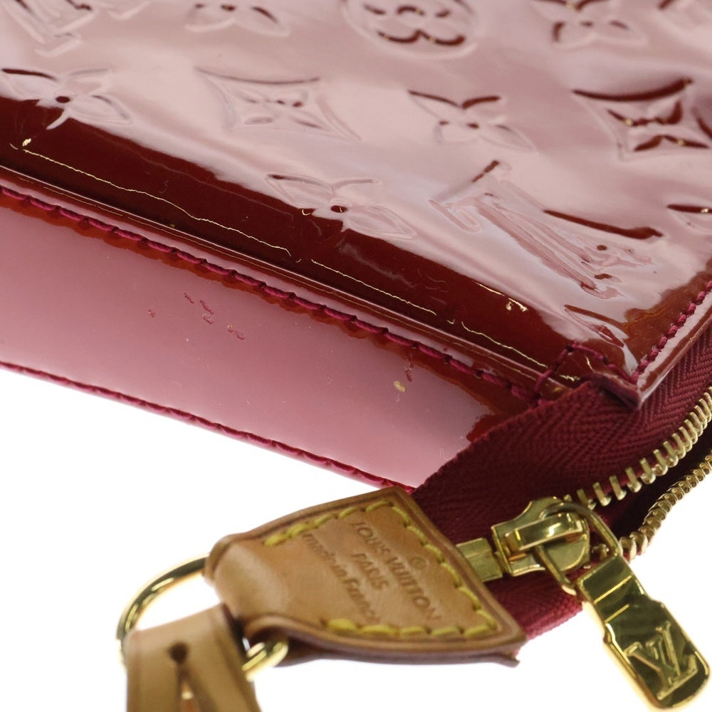 LOUIS VUITTON(ルイヴィトン) ヴェルニ アクセソワール ポシェット ミニバッグ ハンドバッグ ポーチ ケース レッド パテント レザー ゴールド金具 M91577