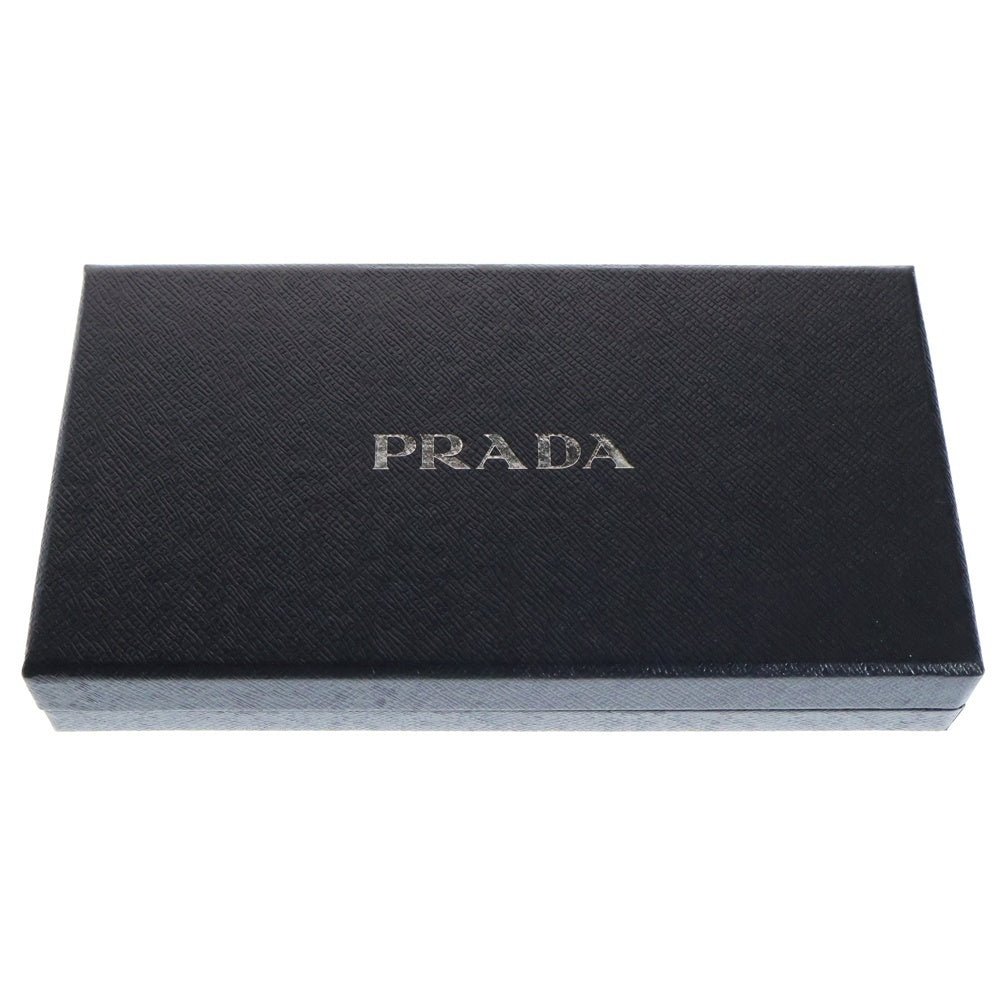 PRADA(プラダ) トライアングル ロゴ サフィアーノ ボロタイ ブラック レザー アクセサリー