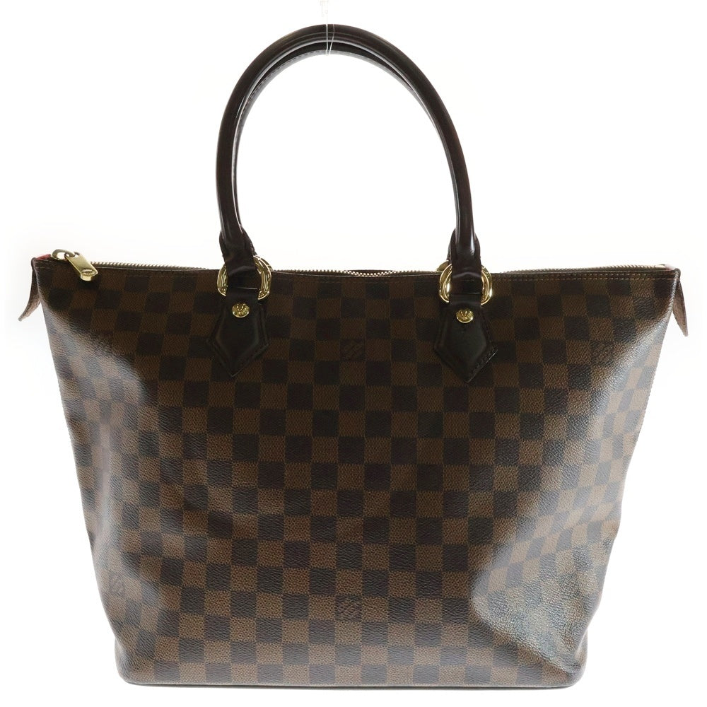LOUIS VUITTON(ルイヴィトン) ダミエエベヌ サレヤMM トートバッグ ハンドバッグ ブラウン ゴールド金具 N51182