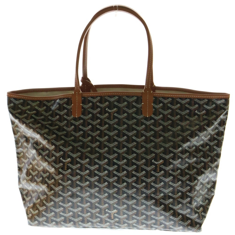 GOYARD(ゴヤール) サンルイPM ポーチ付 レザートートバッグ ブラウン