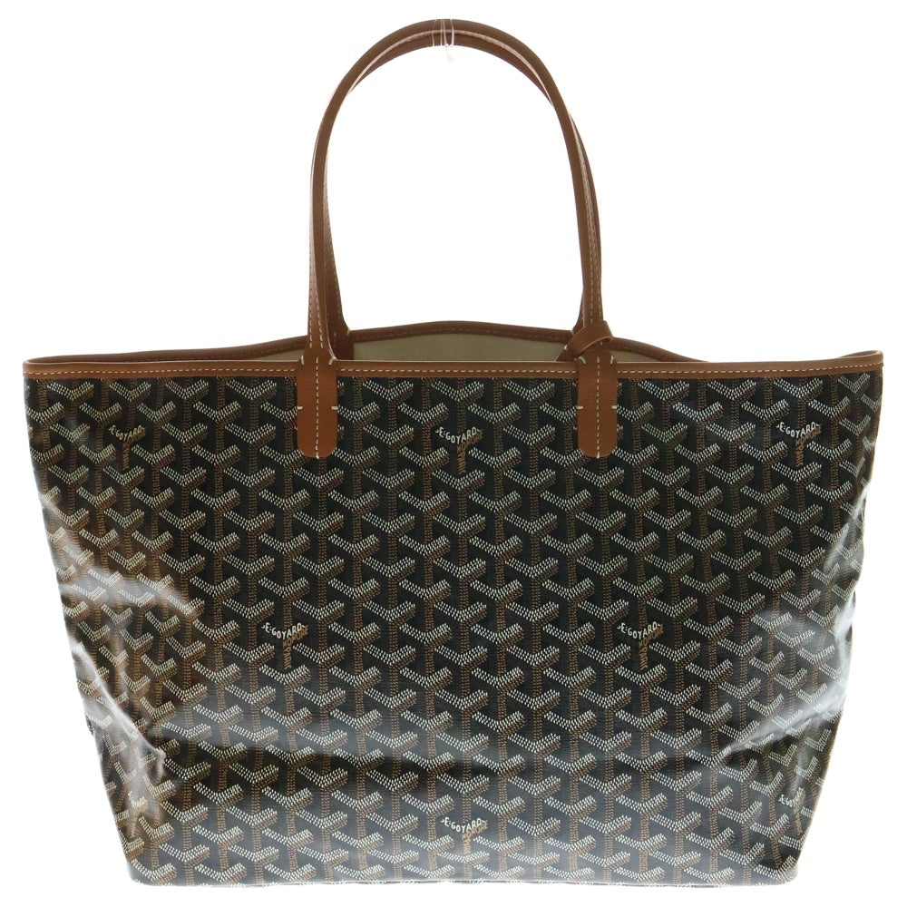 GOYARD(ゴヤール) サンルイPM ポーチ付 レザートートバッグ ブラウン