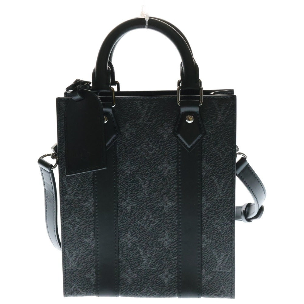 LOUIS VUITTON(ルイヴィトン) モノグラムエクリプス サックプラミニ 2WAY レザーハンドバッグ ショルダーバッグ ブラック M46453