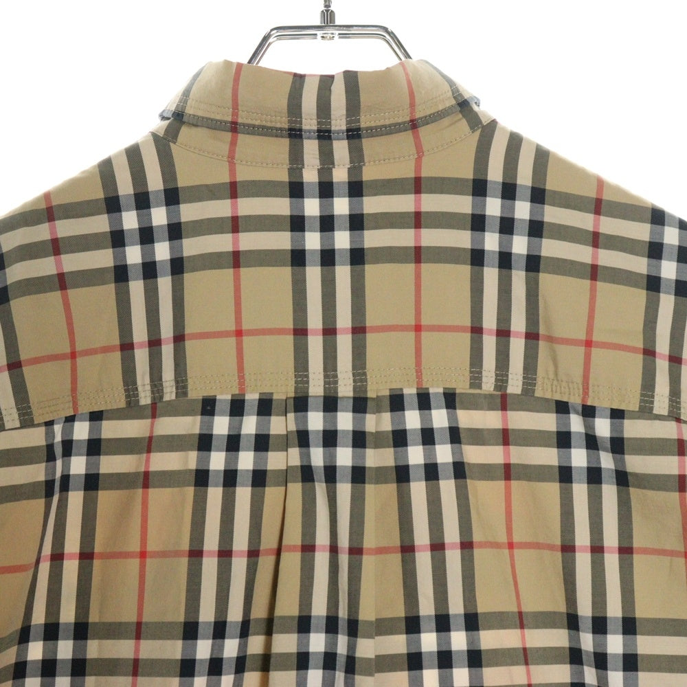 BURBERRY(バーバリー) LOVE グラフィティプリント ノバチェック総柄 ロングスリーブ 長袖シャツ ベージュ 8038128