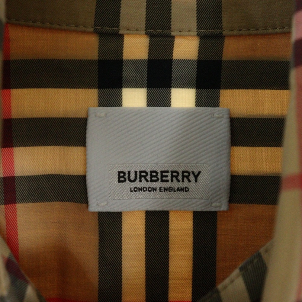 BURBERRY(バーバリー) LOVE グラフィティプリント ノバチェック総柄 ロングスリーブ 長袖シャツ ベージュ 8038128
