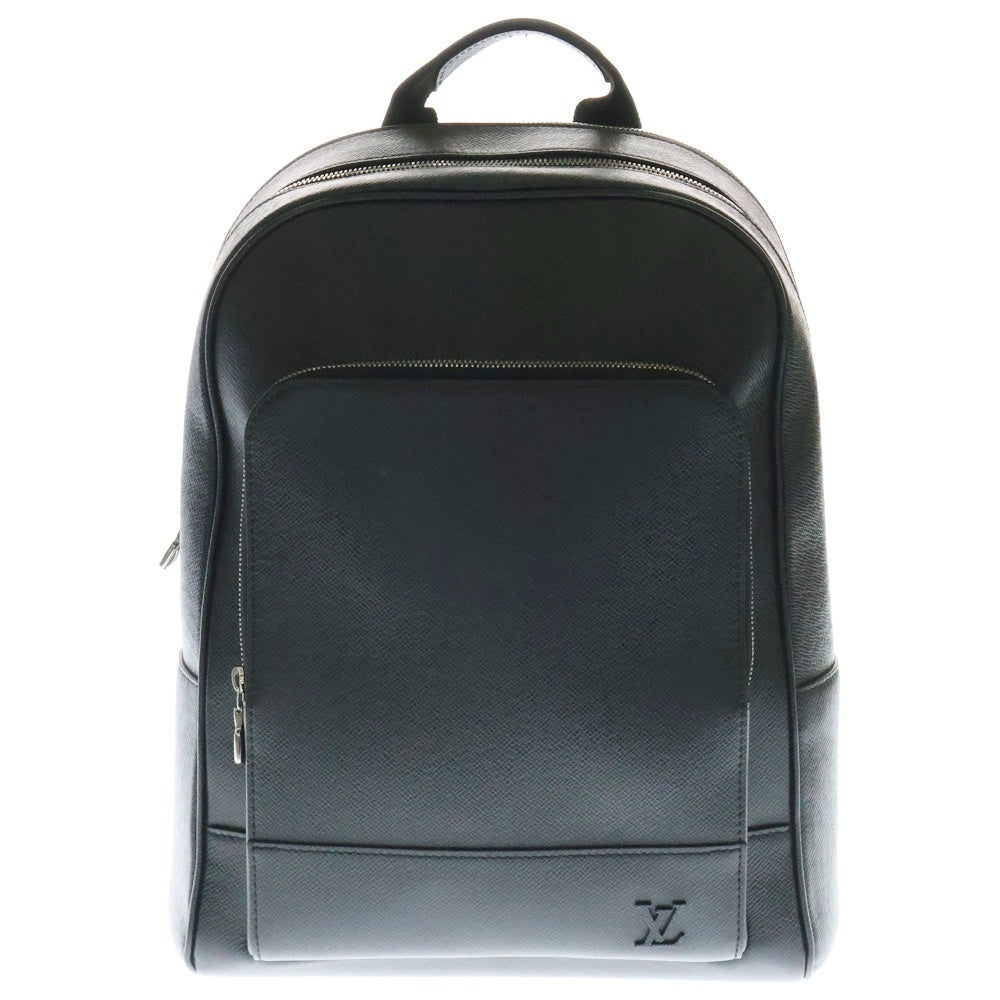 LOUIS VUITTON(ルイヴィトン) エイドリアン バックパック タイガ ノワール レザー バックパック リュックサック シルバー金具 ブラック M30857 RFUD