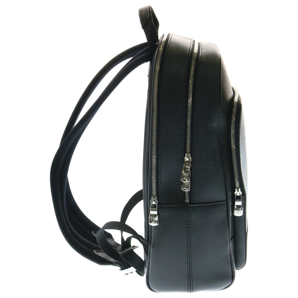 LOUIS VUITTON(ルイヴィトン) エイドリアン バックパック タイガ ノワール レザー バックパック リュックサック シルバー金具 ブラック M30857 RFUD