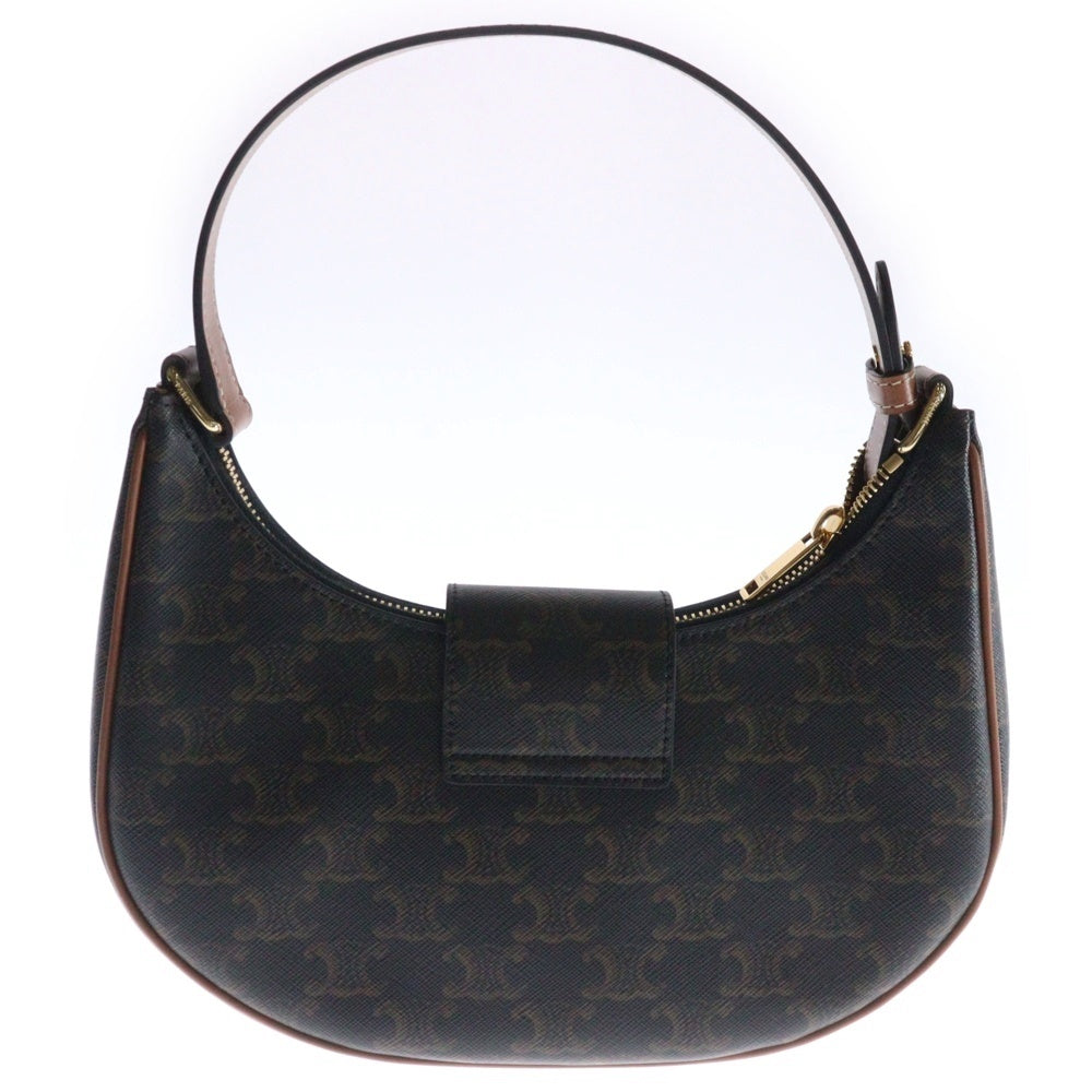 CELINE(セリーヌ) アヴァ ミディアム トリオンフ ワンショルダーバッグ ハンドバッグ タン ブラウン PVCレザー